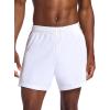 Head Men’s Endurance Short, Standard Fit, 5” Inseam, Lightweight Stretch Moisture-Wicking Material(Stark White)