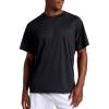 Head Men’s Flex Raglan Crewneck T-Shirt, Standard Fit, Lightweight and Breathable Grid Mesh(Black)