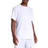 Head Men’s Flex Raglan Crewneck T-Shirt, Standard Fit, Lightweight and Breathable Grid Mesh(Stark White)