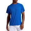 Head Men’s Flex Raglan Crewneck T-Shirt, Standard Fit, Lightweight and Breathable Grid Mesh(Supreme Blue)