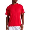 Head Men’s Flex Raglan Crewneck T-Shirt, Standard Fit, Lightweight and Breathable Grid Mesh(True Red)