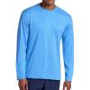 Head Men’s Guard Long Sleeve Crewneck Top, Relaxed Fit, Stretch Midweight Material(Sky Heather)