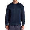 Head Men’s Heat French Terry Crewneck Long Sleeve Top, Standard Fit, Midweight Material(Navy Heather)