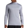 Head Men’s Long Sleeve Training Mock Neck Top, Standard Fit, Stretchy Midweight Material(Sleet Heather)