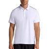 Head Men’s Net Point Polo Shirt, Standard Fit, Lightweight Performance Pique Material(Stark White)