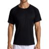 Head Men’s Overgrip Short Sleeve Crewneck T-Shirt, Standard Fit, Stretch Lightweight Material(Black)