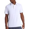 Head Men’s Prestige Polo Shirt, Standard Fit, Stretch Lightweight Material(Stark White)