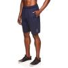Head Men’s Quality Jacquard Short, Standard Fit, 9” Inseam, Lightweight and Breathable(Navy Heather)