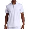 Head Men’s Rally Polo Shirt, Standard Fit, Stretch Midweight Material(Stark White)