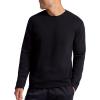 Head Men’s Reflect Long Sleeve Crewneck T-Shirt, Standard Fit, Soft Midweight Cotton-Polyester Material(Black)