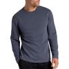 Head Men’s Reflect Long Sleeve Crewneck T-Shirt, Standard Fit, Soft Midweight Cotton-Polyester Material(Sleet)