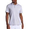 Head Men’s Skill Jacquard Polo, Standard Fit, Lightweight and Breathable(Sleet Heather)