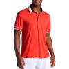 Head Men’s Volley Style Polo Shirt, Midweight Performance Stretch Material(Poppy Red)