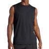 Head Men’s Winner Sleeveless Crewneck Tank Top, Standard Fit, Stretch Lightweight Material(Black)