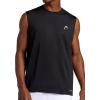 Head Men’s Zephyr Mesh Tank Top, Standard Fit, Lightweight and Breathable Mesh Material(Black)