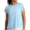 Head Women’s Alliance Spacedye Crewneck T-Shirt, Relaxed Fit, Stretch Midweight Fabric(Aquamarine Heather)