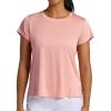Head Women’s Alliance Spacedye Crewneck T-Shirt, Relaxed Fit, Stretch Midweight Fabric(Mellow Rose Heather)