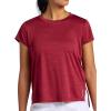 Head Women’s Alliance Spacedye Crewneck T-Shirt, Relaxed Fit, Stretch Midweight Fabric(Rhubarb Heather)