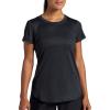 Head Women’s Halfcourt Short Sleeve T-Shirt, Slim Fit, Stretch Midweight Material, Moisture-Wicking(Black Heather)