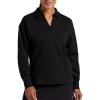 Head Women’s Polo Crewneck Sweatshirt, Relaxed Fit, Heavyweight Material(Black)
