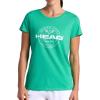 Head Women’s Tennis Graphic Crewneck T-Shirt, Relaxed Fit, Lightweight and Breathable Cotton-Poly Material(Holly Green)