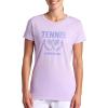 Head Women’s Tennis Graphic Crewneck T-Shirt, Relaxed Fit, Lightweight and Breathable Cotton-Poly Material(Lavendula-crossed Racquets)
