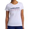 Head Women’s Tennis Graphic Crewneck T-Shirt, Relaxed Fit, Lightweight and Breathable Cotton-Poly Material(Stark White-tennis Club)