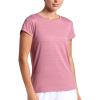 Head Women’s Victory Classic Short Sleeve Crewneck T-Shirt, Standard Fit, Stretch Lightweight Material(Fox Glove)