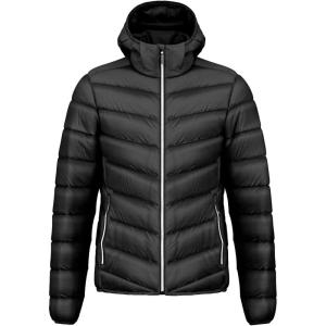 HEAD Men’s Daxton Lightweight Down Jacket – Packable Ripstop, Ultra-Light Warmth, Regular Fit(Black)