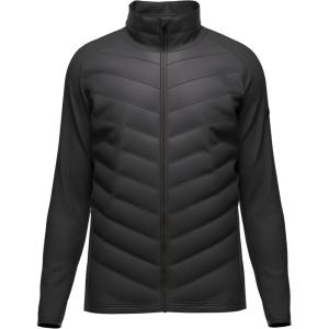 HEAD Men’s Dolomiti FZ Midlayer Jacket – PrimaLoft® ThermoPlume®, Hybrid Insulation, Stretch Comfort(Black)