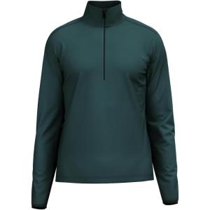 HEAD Men’s Marty Half Zip Ski Midlayer – Stretch Performance Fleece, Regular Fit, Après Ski & On-Mountain Layer(Dark Teal Black)
