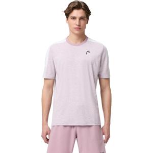 HEAD Men’s Play Tech T-Shirt – Lightweight Moisture-Wicking Athletic Tennis Shirt(Dusty Lilac)