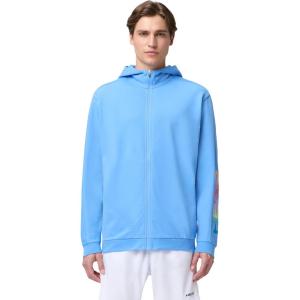 HEAD Men’s Rally Full Zip Hoodie – Cotton Blend French Terry Jacket with Lined Hood and Modern Athletic Design(Airforce Blue)
