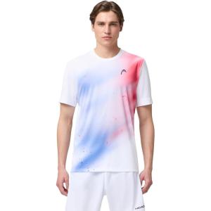 HEAD Men’s Topspin T-Shirt Men(Royal Ocean Print)