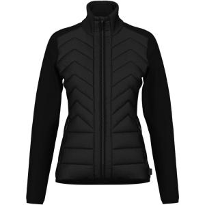 HEAD Women’s Carina Full Zip Midlayer – Hybrid Design, PrimaLoft® ThermoPlume®, Regular Fit(Black)