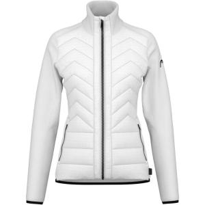 HEAD Women’s Carina Full Zip Midlayer – Hybrid Design, PrimaLoft® ThermoPlume®, Regular Fit(White)