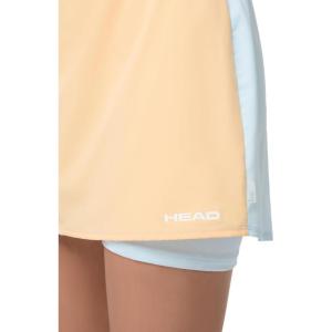 HEAD Women’s Dynamic Performance Skort – Moisture-Wicking Stretch Athletic Skirt with Built-in Shorts & High-Waist Comfort(Apricot Light Blue)
