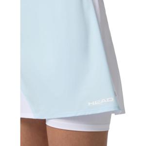HEAD Women’s Dynamic Performance Skort – Moisture-Wicking Stretch Athletic Skirt with Built-in Shorts & High-Waist Comfort(Light Blue White)