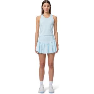 HEAD Women’s Move Performance Skort – Moisture-Wicking Stretch Athletic Skirt with Built-in Shorts & High-Waist Fit(Light Blue White)