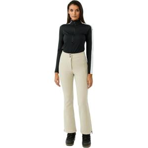 HEAD Women’s Performance Jet Pant – Softshell Ski Pant, 4-Way Stretch, High Waist Slim Fit, Snow Gaiters(Cream)
