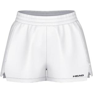 HEAD Women’s Play Performance Athletic Shorts – Moisture Wicking Stretch Tennis Shorts with Pockets(White)
