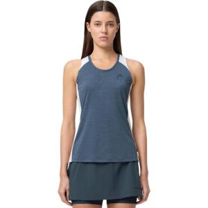 HEAD Women’s Play Tech Tank Top – Sporty Performance Tennis Tank with Breathable Mesh Panels(Navy)