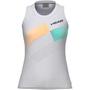 HEAD Women’s Pro Sleeveless Performance Tank Top – Moisture Wicking Tennis Training Top with Breathable Body Mapping(Apricot Print)