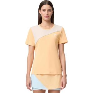 HEAD Women’s Tie-Break T-Shirt Women(Apricot Light Blue)