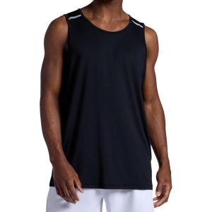 Head Men’s Doubles Hypertek Performance Scoopneck Tanktop, Relaxed Fit, Moisture-Wicking Cool Touch Material(Black)