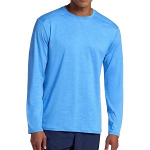 Head Men’s Guard Long Sleeve Crewneck Top, Relaxed Fit, Stretch Midweight Material(Sky Heather)