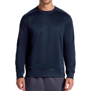 Head Men’s Heat French Terry Crewneck Long Sleeve Top, Standard Fit, Midweight Material(Navy Heather)