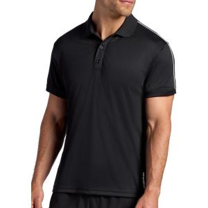 Head Men’s Match Polo Shirt, Standard Fit, Stretch Midweight Material(Black)