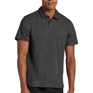 Head Men’s Net Point Polo Shirt, Standard Fit, Lightweight Performance Pique Material(Charcoal Heather)