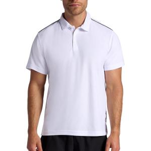 Head Men’s Net Point Polo Shirt, Standard Fit, Lightweight Performance Pique Material(Stark White)